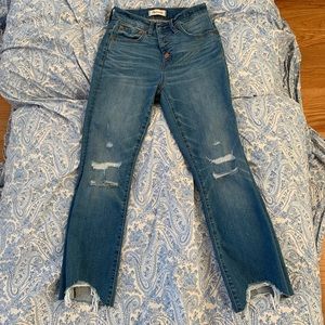 Cali Demi-Boot Jeans: Chewed-Hem Edition